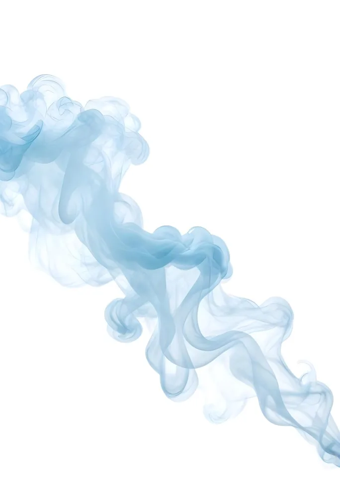 Wispy Blue Smoke Against A White Background 9 2e98