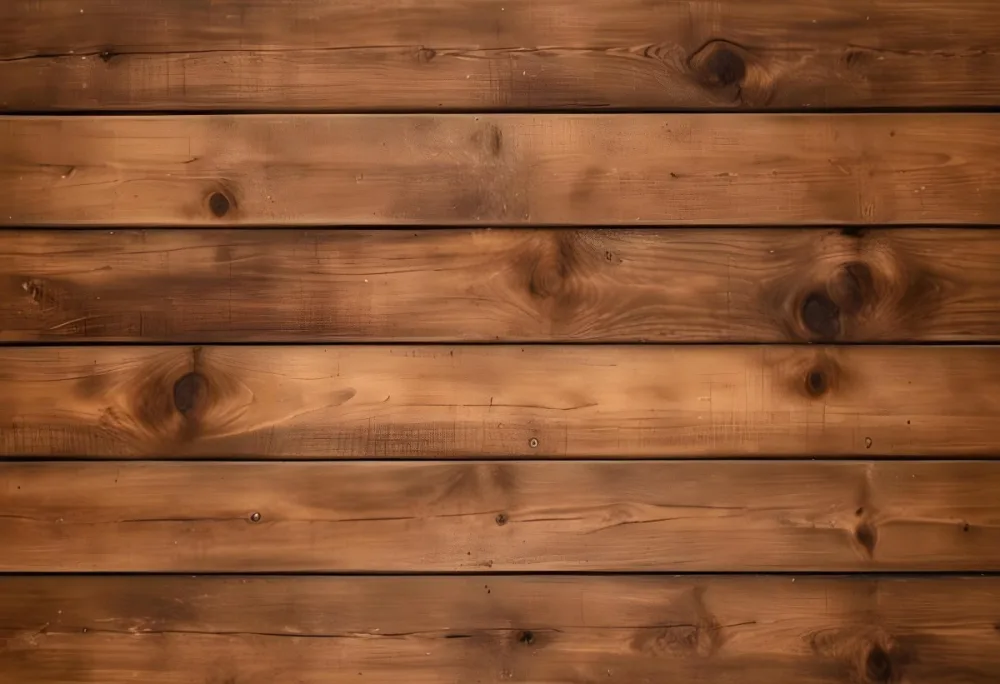 Wooden Planks With Natural Wood Grain And Knots Creating A Rustic Warm Toned Background 10 93b5