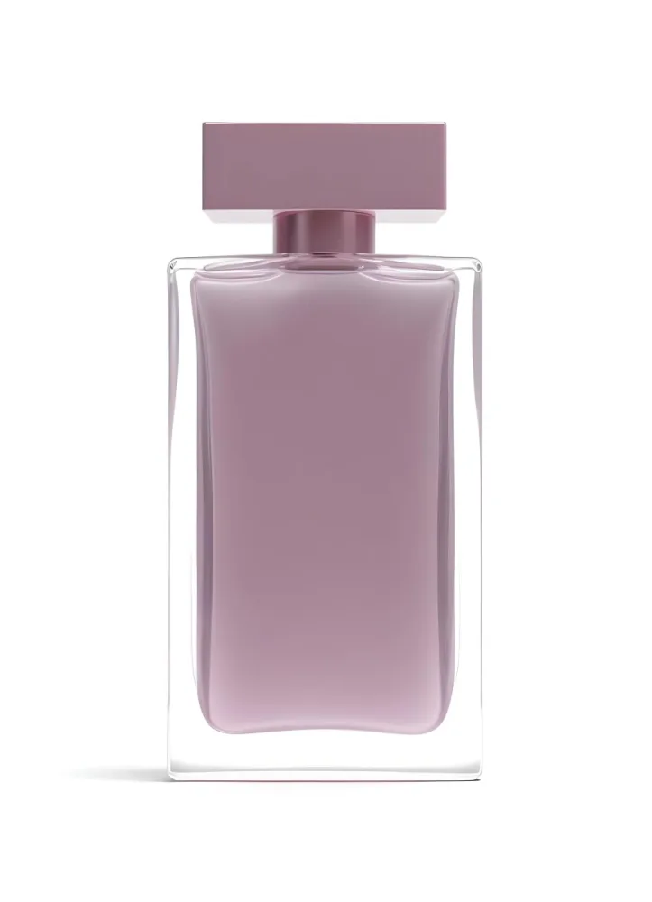 3d Model A Perfume Bottle With A Rectangular Shape And A Pink Liquid Inside On A White Background Figure Octane Render Volumetric Highly Detailed Videogame Aesthetic 24 4d69
