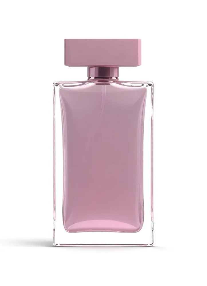 3d Model A Perfume Bottle With A Rectangular Shape And A Pink Liquid Inside On A White Background Figure Octane Render Volumetric Highly Detailed Videogame Aesthetic 43 4c0b