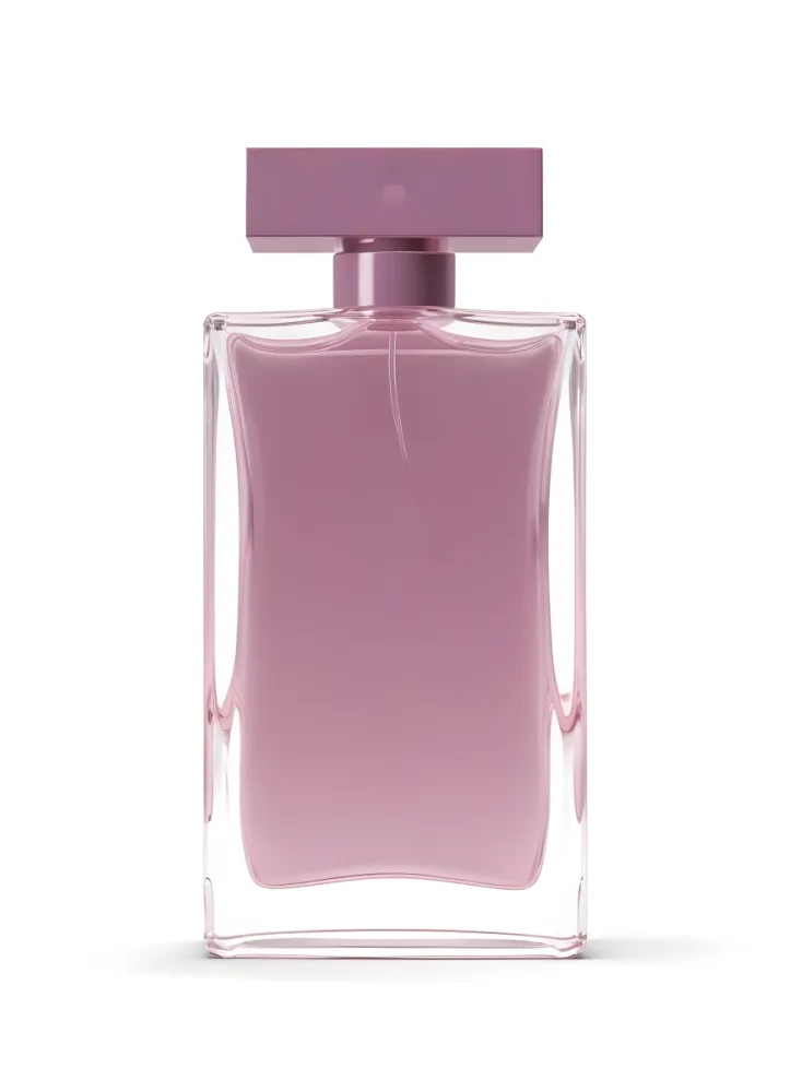 3d Model A Perfume Bottle With A Rectangular Shape And A Pink Liquid Inside On A White Background Figure Octane Render Volumetric Highly Detailed Videogame Aesthetic 44 1fbf