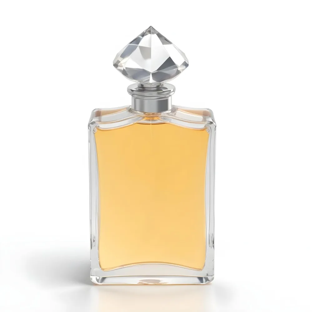 3d Model A Perfume Bottle With A Transparent Glass Body Filled With Clear Liquid A Silver Neck And A Clear Crystal Cap White Background Figure Octane Render Volumetric Highly Detailed Videogame Aesthetic 34 Ee4e