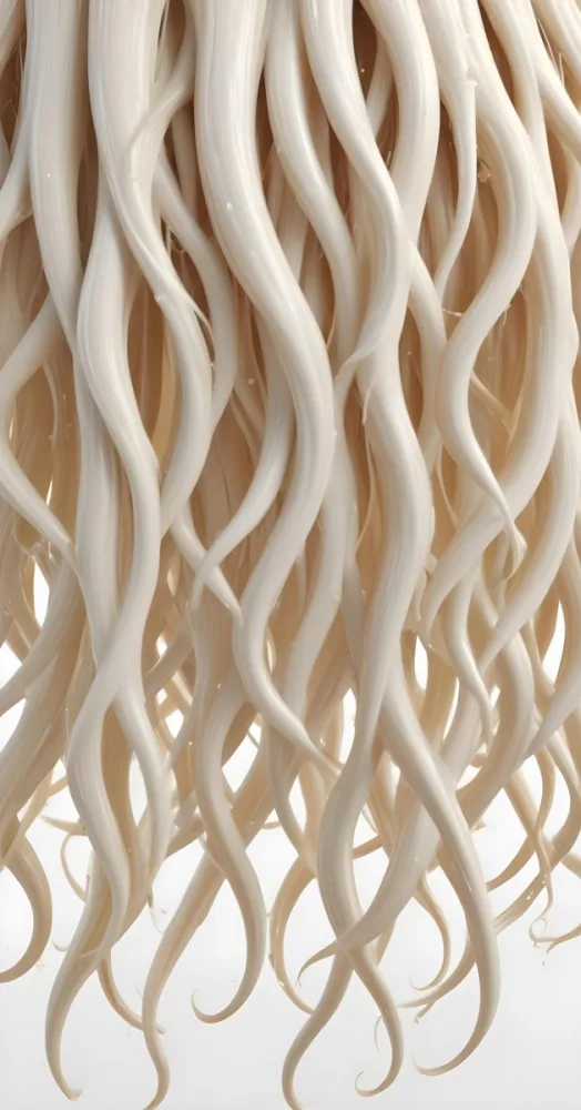 3d Model Hair Follicles With Oil Drops On A White Background Close Up View Of Hair And Scalp Hair Care Concept Hair Treatment Hair Health Figure Octane Render Volumetric Highly Detailed Videogame Aesthetic 30 Aeaf