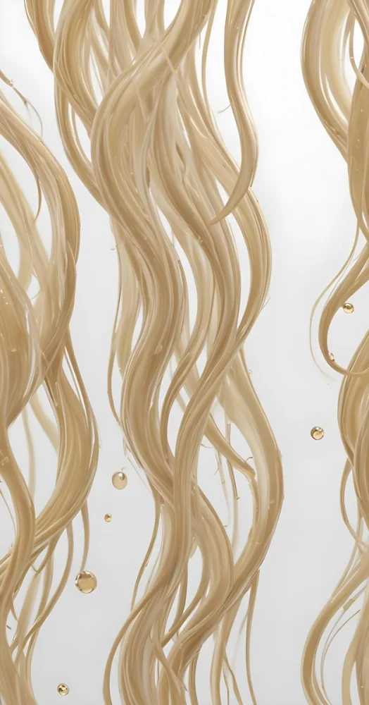 3d Model Hair Follicles With Oil Drops On A White Background Close Up View Of Hair And Scalp Hair Care Concept Hair Treatment Hair Health Figure Octane Render Volumetric Highly Detailed Videogame Aesthetic 40 B7c1