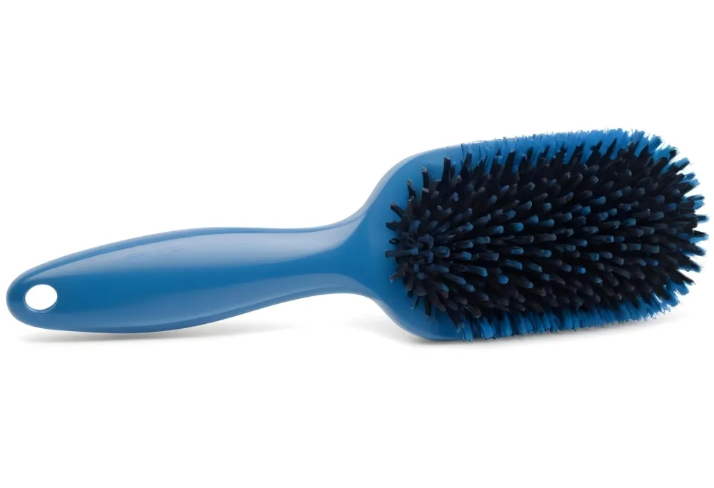 A Blue And Black Hair Brush With Bristles Made Of Plastic And Featuring Soft Bristles Designed For Wet Hair Placed On A Bathroom Counter 2 E2ce