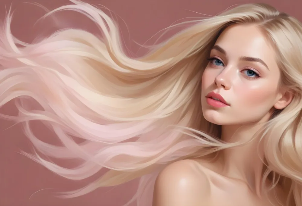 A Caucasian Woman 25 Years Old With Long Blonde Hair Light Skin And Light Pink Lips In A Studio With A Neutral Background 36 327e