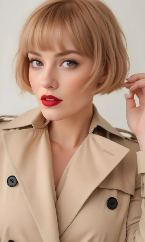A Caucasian Woman 28 Years Old With Blonde Hair And Fair Skin Wearing A White Shirt In A Beauty Salon 70 4961