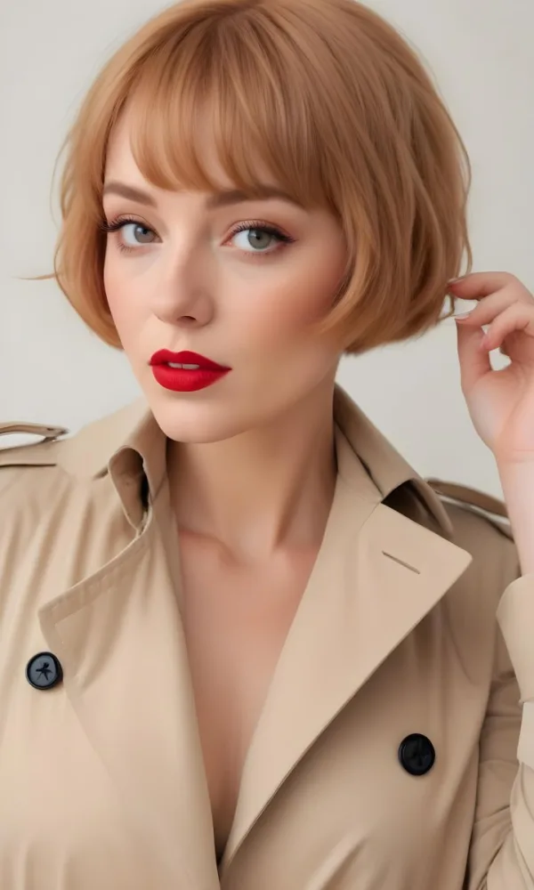 A Caucasian Woman 28 Years Old With Blonde Hair And Fair Skin Wearing A White Shirt In A Beauty Salon 81 E3df