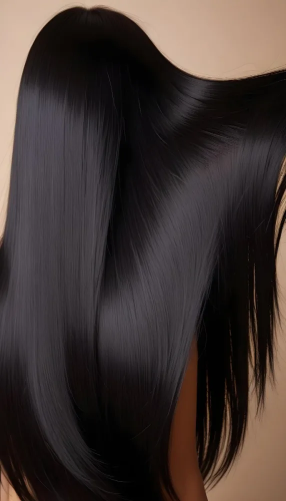 A Close Up Image Of Long Straight Black Hair With A Glossy Shiny Appearance 2 A67c