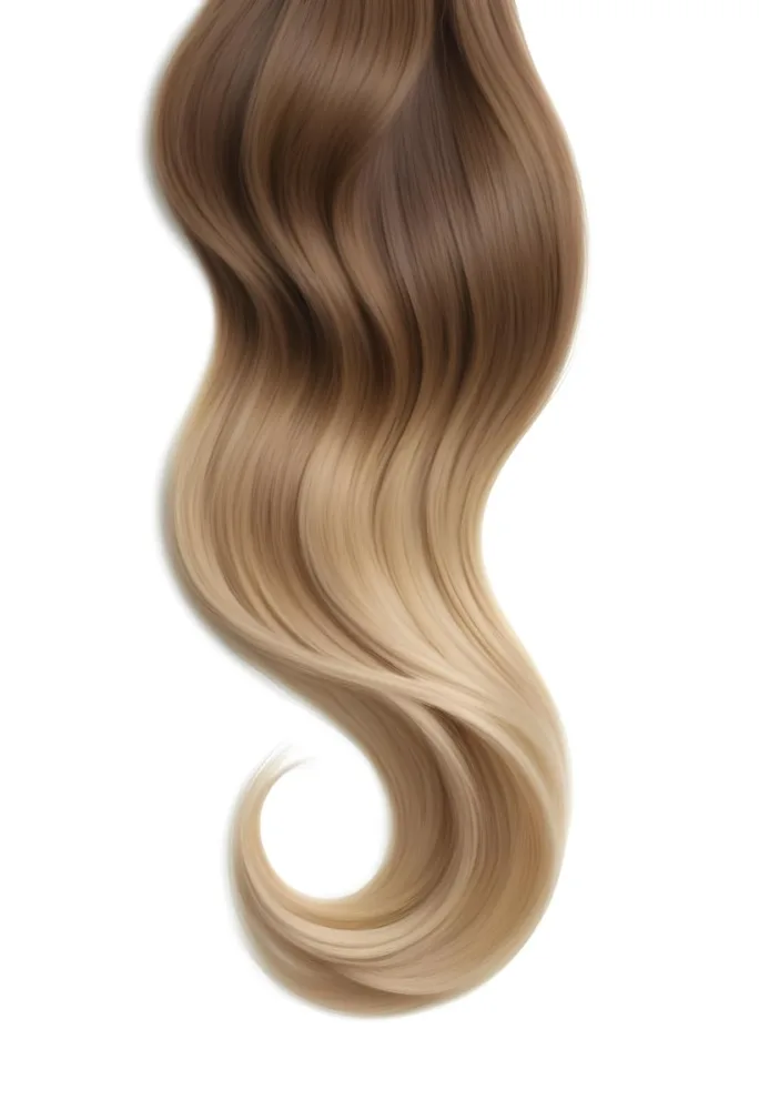 A Close Up Image Of Long Wavy Blonde Hair With Brown Roots Showcasing A Natural Looking Ombre Or Balayage Hair Color Effect 2 5f1d