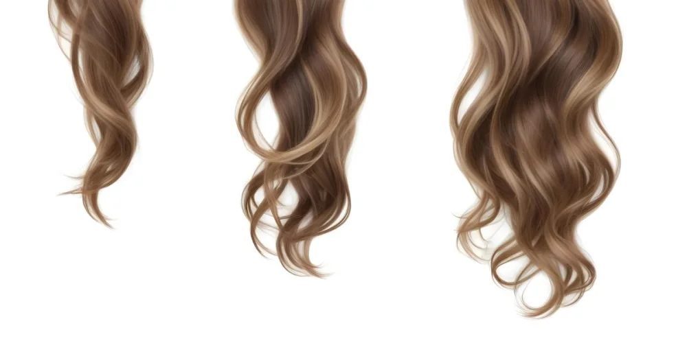 A Close Up Image Of Long Wavy Brown Hair With Blonde Highlights 5 B9dc