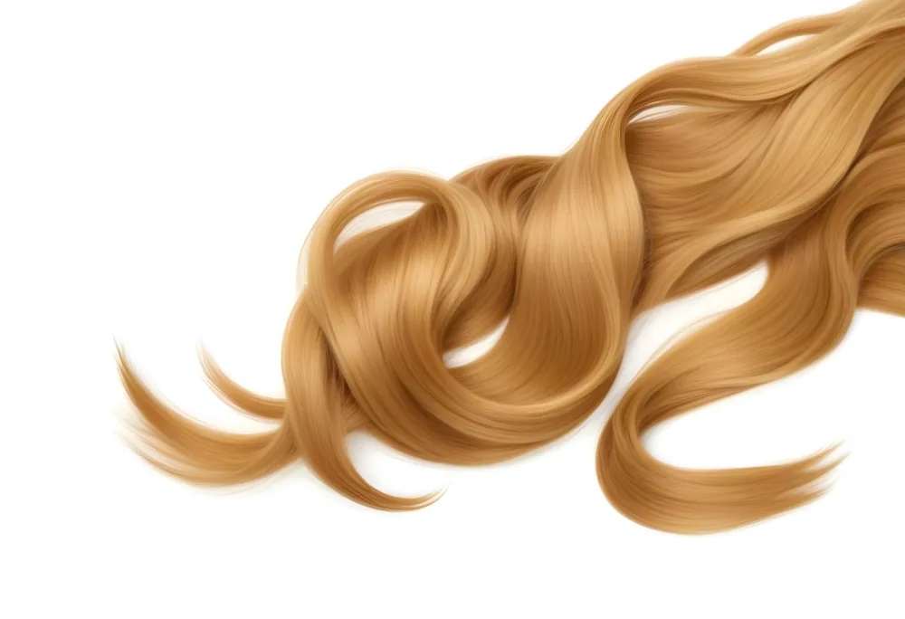 A Close Up Image Of Long Wavy Golden Blonde Hair 24 F0c7