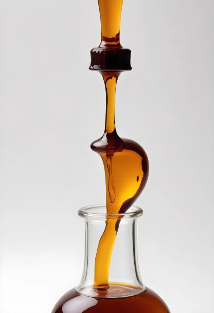 A Close Up Of A Dropper Filled With Amber Liquid Poised Above A Brown Glass Bottle Against A Stark White Background 8 14ed