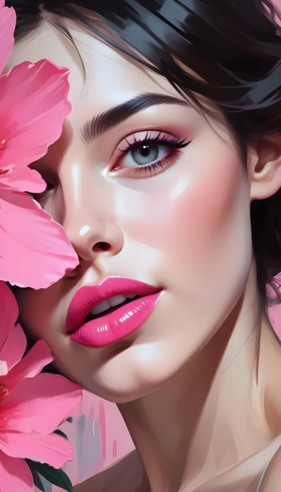 A Close Up Of A Woman S Face