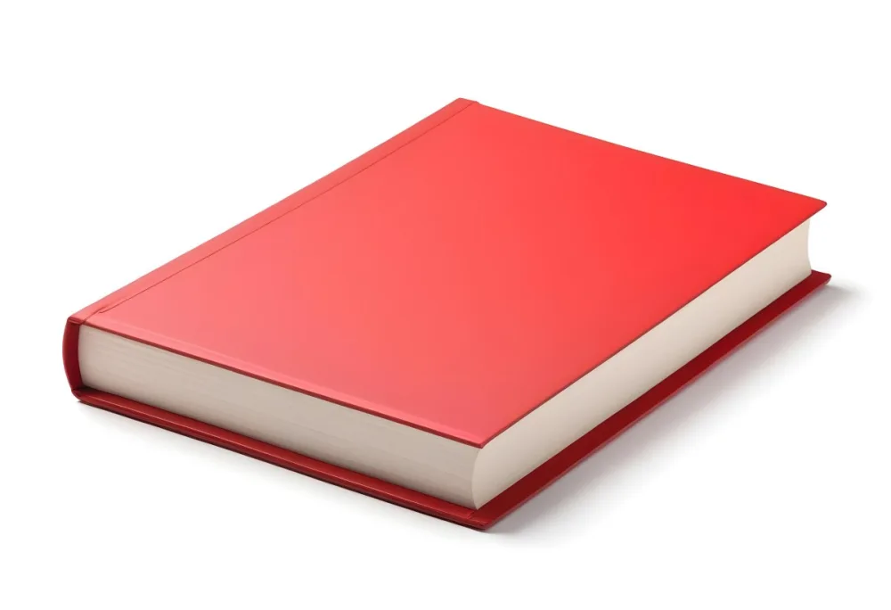 A Closed White Book With Red Pages On A White Background 10 05fa D7f8