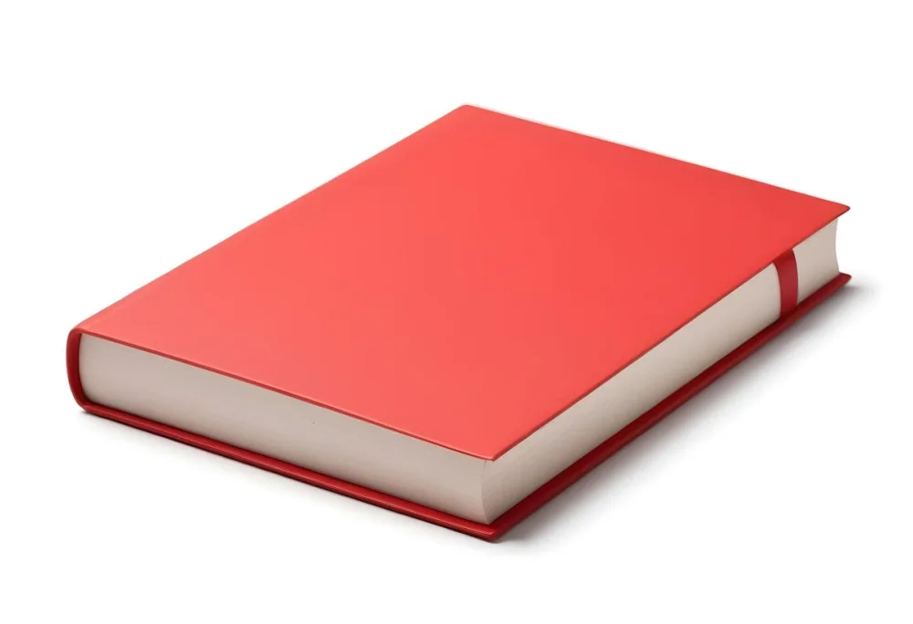 A Closed White Book With Red Pages On A White Background 7 Dae6 A28a