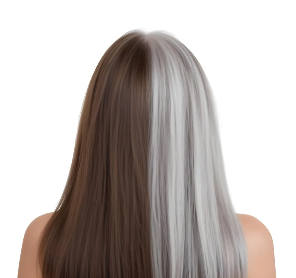 A Middle Aged Caucasian Woman With Long Straight Brown And Gray Hair 10 A85c