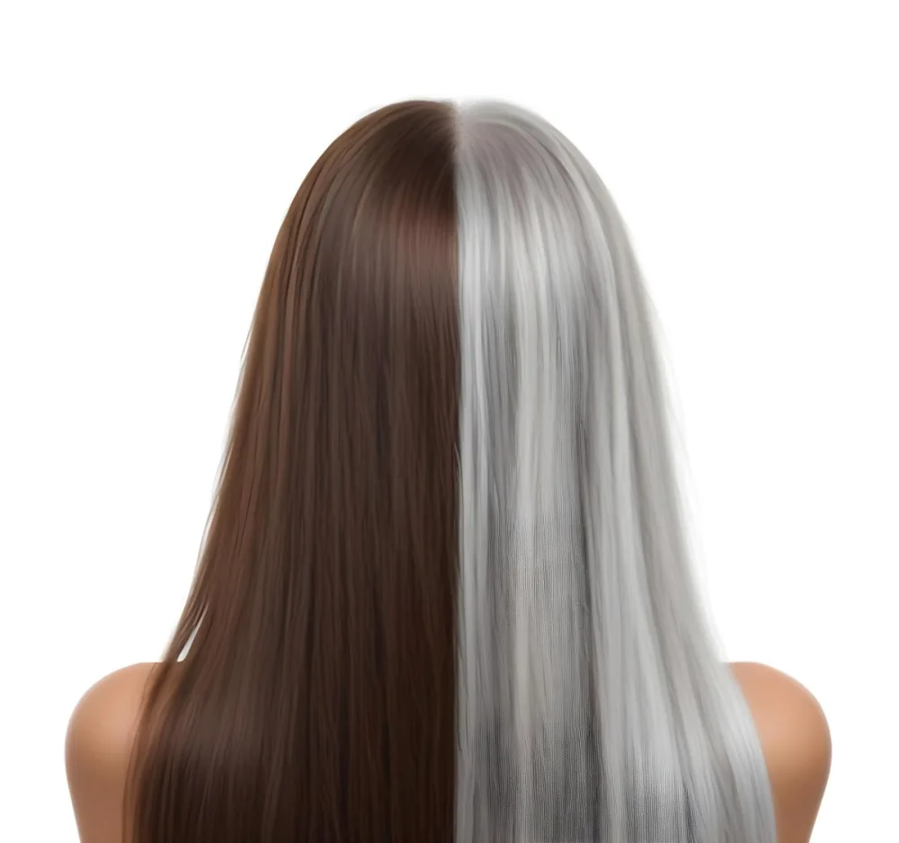 A Middle Aged Caucasian Woman With Long Straight Brown And Gray Hair 16 7ca9