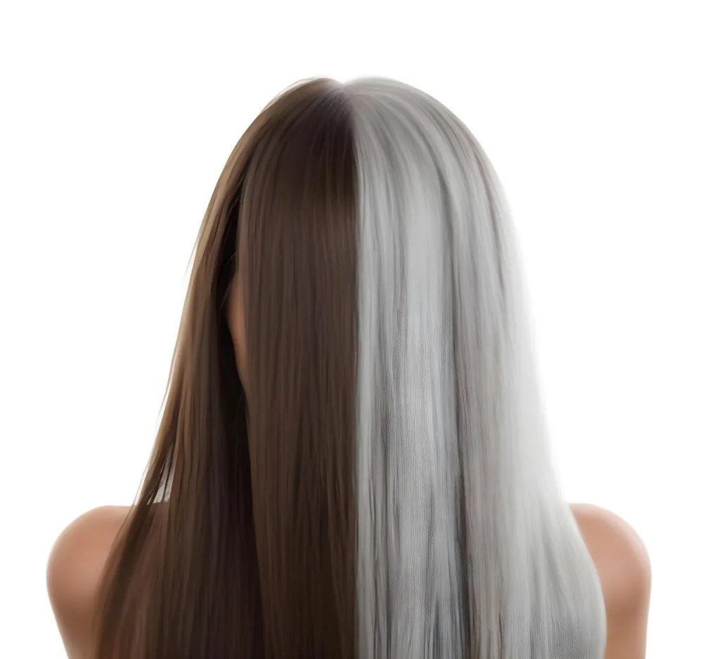 A Middle Aged Caucasian Woman With Long Straight Brown And Gray Hair 9 B7af