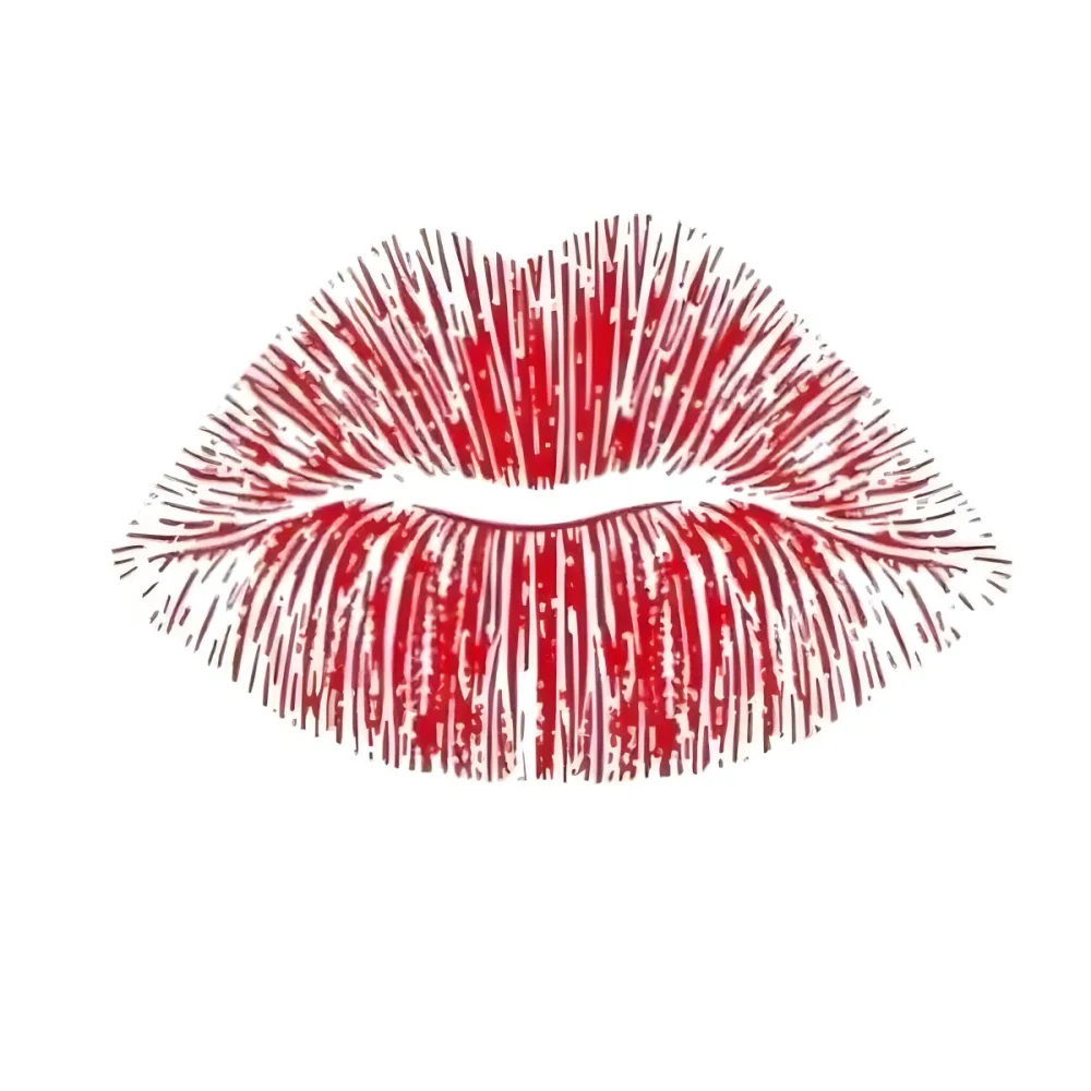 A Red Lipstick Kiss Mark On A White Background The Lips Are Slightly Parted The Color Is Vibrant And Saturated The Texture Is Smooth And Velvety 32 8dbc