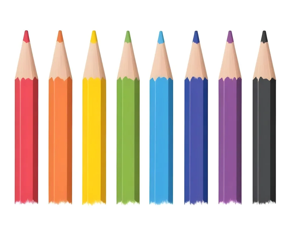 A Row Of Colored Pencils With Different Colors Arranged In A Line With A White Background Simple And Clean 23 787c 69a0