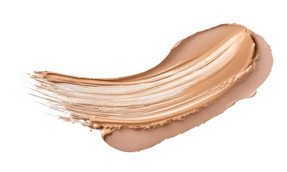 A Smear Of Beige Foundation With A Visible Texture On A White Background Cosmetic Product Beauty Concept Studio Shot Close Up 19 3ddb