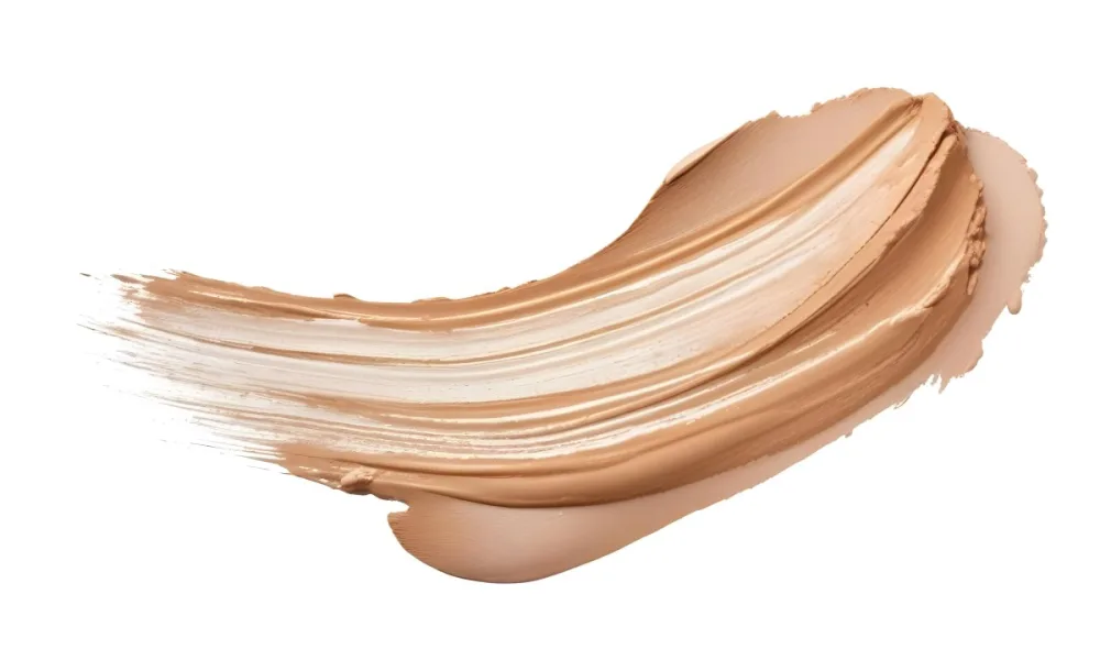 A Smear Of Beige Foundation With A Visible Texture On A White Background Cosmetic Product Beauty Concept Studio Shot Close Up 32 1dbb