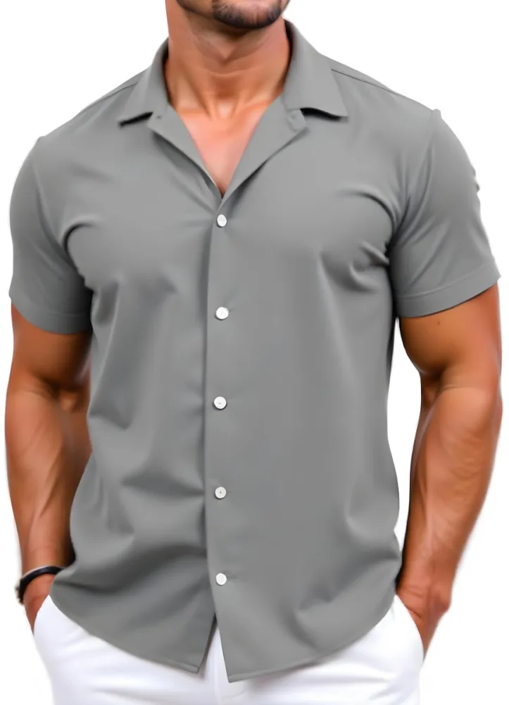 A Tanned Skin Man 40 Years Old With A White Short Sleeve Shirt In A White Background 19 267b