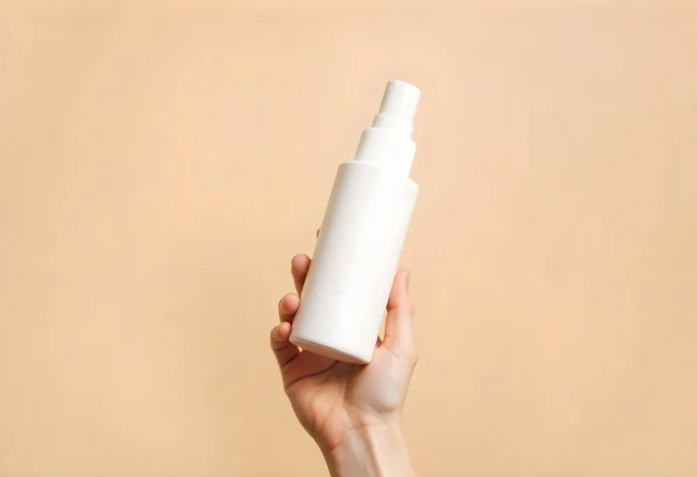 A White Person Hand Holding A White Plastic Bottle With A White Background 3 Ba8d