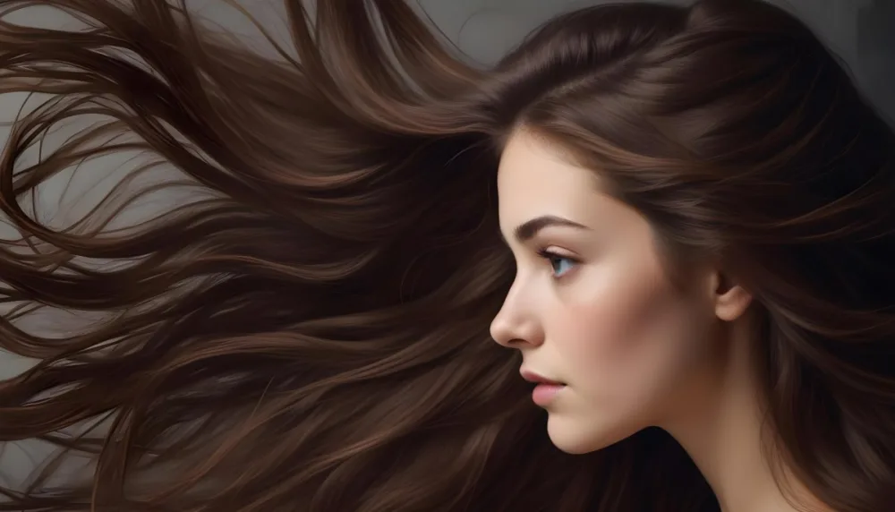 A White Woman 23 Years Old With Long Brown Hair In A Studio 33 7206