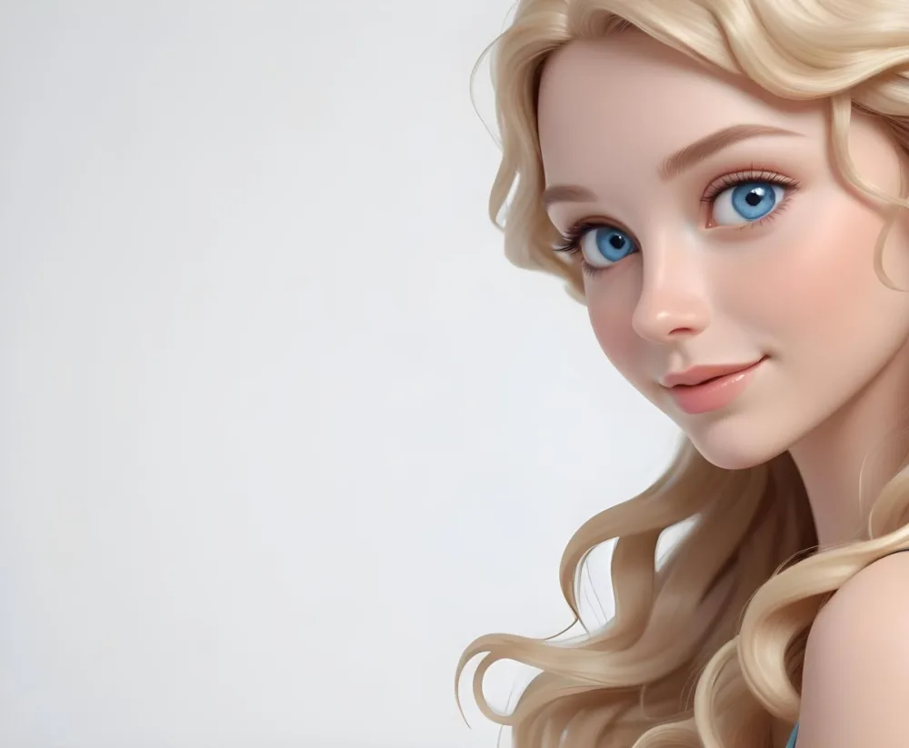 A Young Caucasian Woman With Long Wavy Blonde Hair And Blue Eyes Wearing Light Makeup And Looking Directly At The Camera With A Slight Smile 1 A113