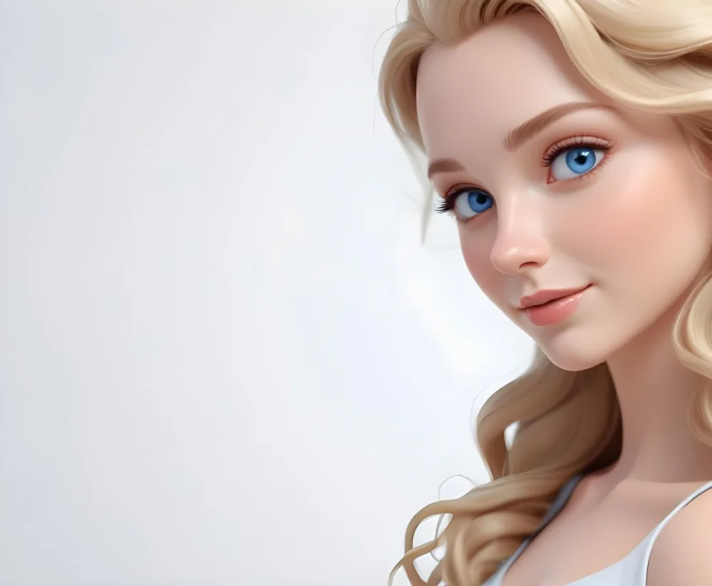 A Young Caucasian Woman With Long Wavy Blonde Hair And Blue Eyes Wearing Light Makeup And Looking Directly At The Camera With A Slight Smile 16 74e3