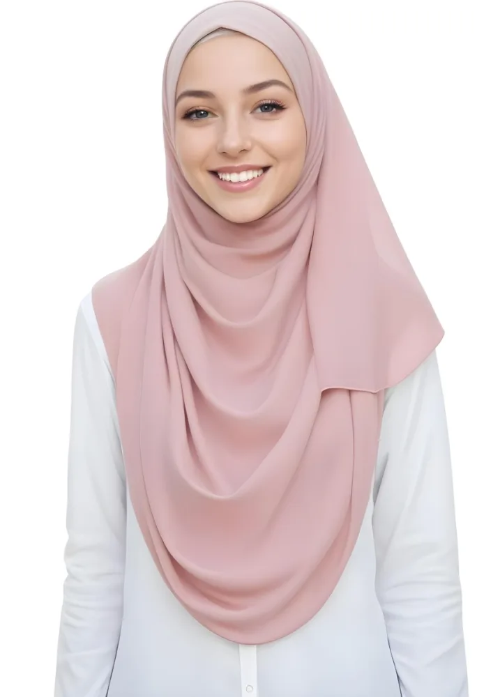 A Young Woman With Light Brown Skin Wearing A Pink Hijab And Smiling At The Camera 24 Bb3e