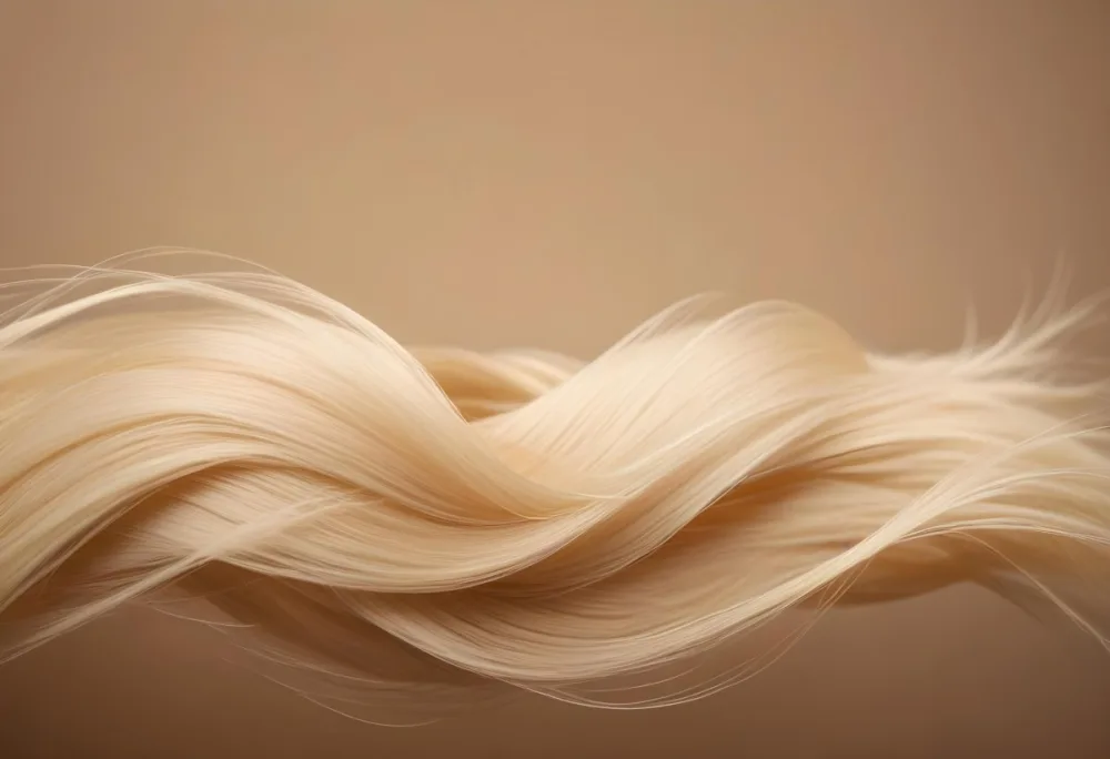 Blonde Hair Strands With A Gradient From Light To Dark Studio Shot With A Blurred Background 42 2699