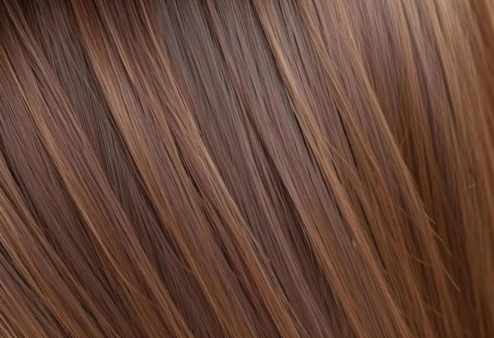 Brown Hair With Highlights Straight Shiny Healthy Well Groomed Close Up Shot Studio Lighting Professional Photography Hair Care Product Advertisement Beauty Concept Hair Texture 16 7294