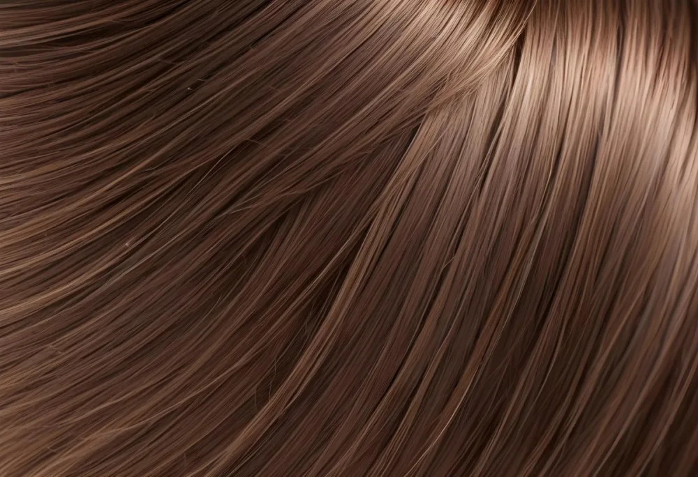 Brown Hair With Highlights Straight Shiny Healthy Well Groomed Close Up Shot Studio Lighting Professional Photography Hair Care Product Advertisement Beauty Concept Hair Texture 32 A97b