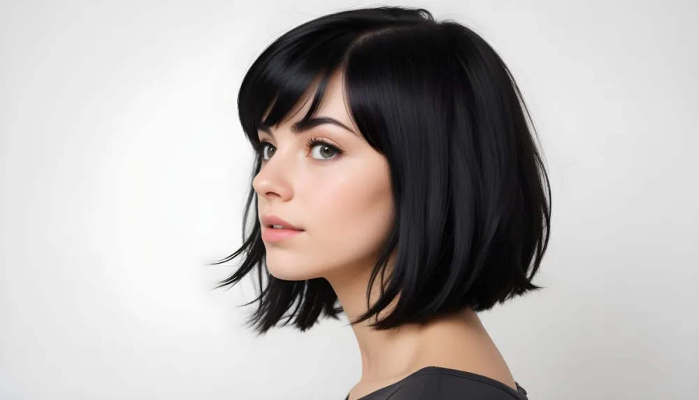 Caucasian Woman 24 Years Old Black Hair In A White Background 1 A268
