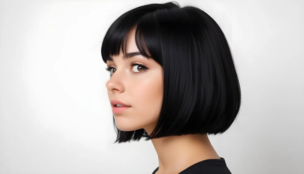 Caucasian Woman 24 Years Old Black Hair In A White Background 22 F371