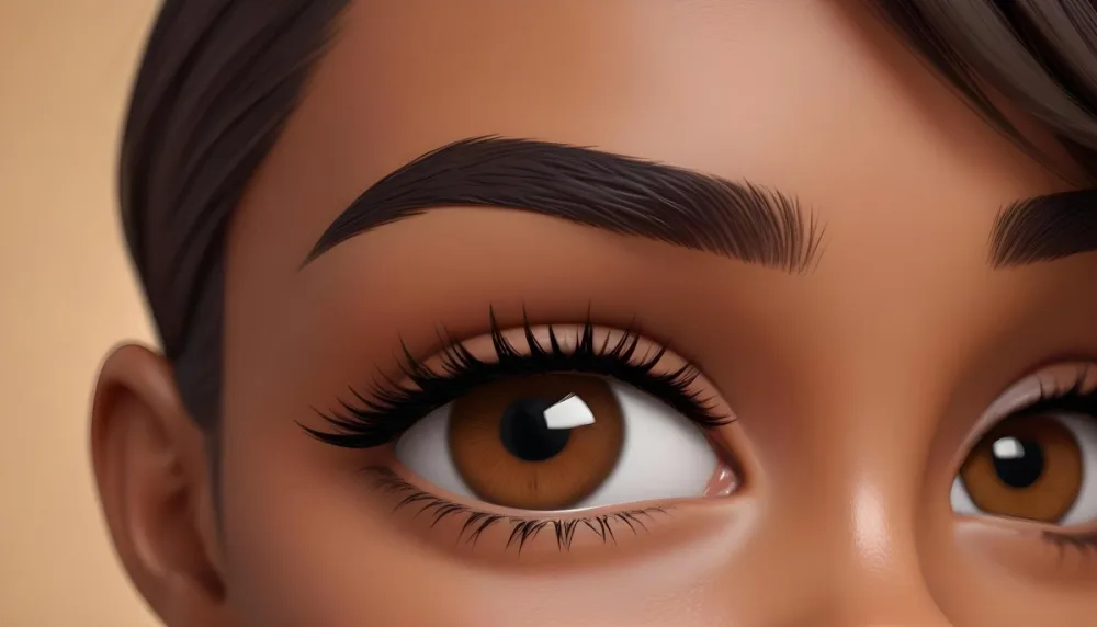 Close Up Of A Brown Skinned Woman 25 Years Old With Brown Eyes And Dark Eyebrows In A Studio 11 86bf
