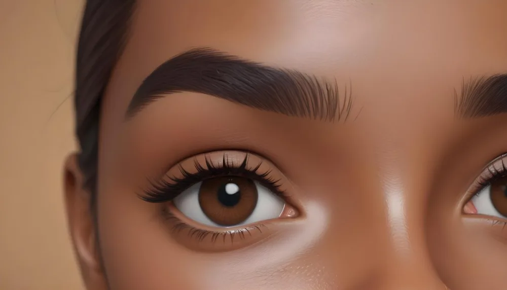Close Up Of A Brown Skinned Woman 25 Years Old With Brown Eyes And Dark Eyebrows In A Studio 17 0ee0