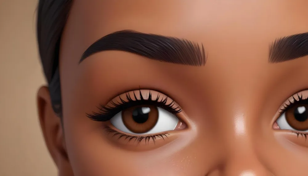 Close Up Of A Brown Skinned Woman 25 Years Old With Brown Eyes And Dark Eyebrows In A Studio 22 5b28