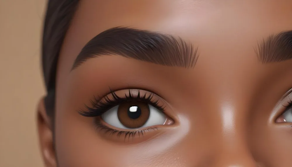 Close Up Of A Brown Skinned Woman 25 Years Old With Brown Eyes And Dark Eyebrows In A Studio 24 F56f