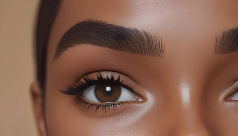 Close Up Of A Brown Skinned Woman 25 Years Old With Brown Eyes And Dark Eyebrows In A Studio 6 581c