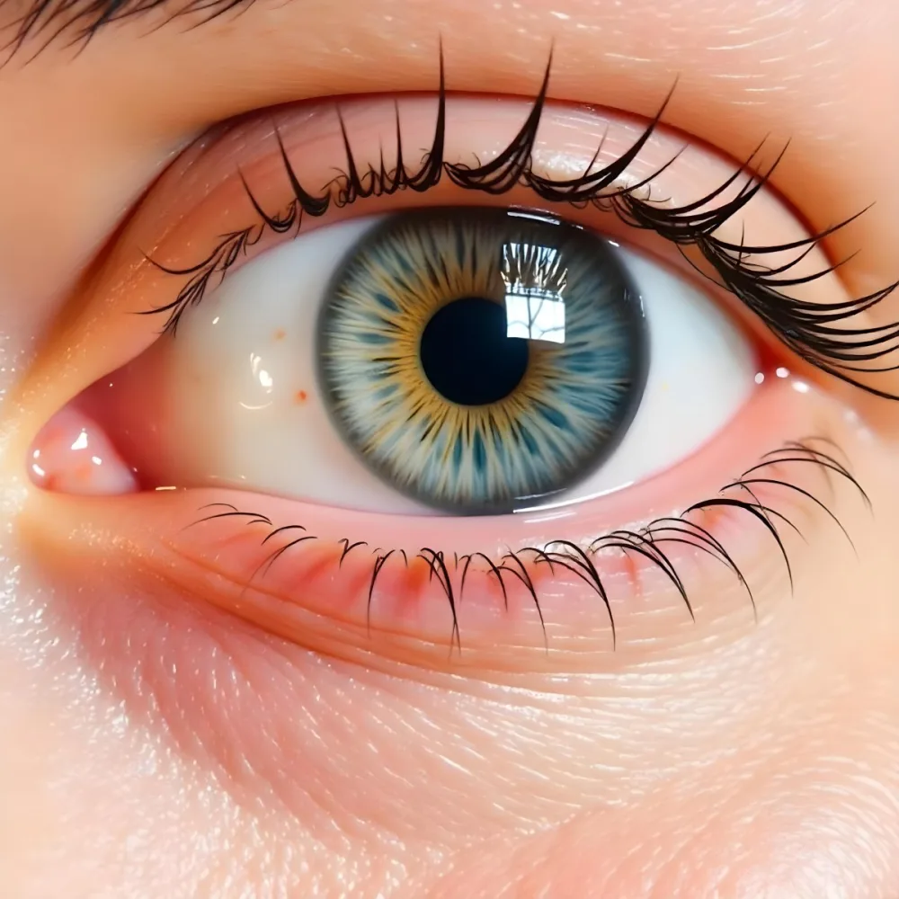 Close Up Of A Caucasian Woman S Eye Around 25 Years Old With Tears Falling Detailed Iris Red Veins And Fair Skin In A White Background 24 3919
