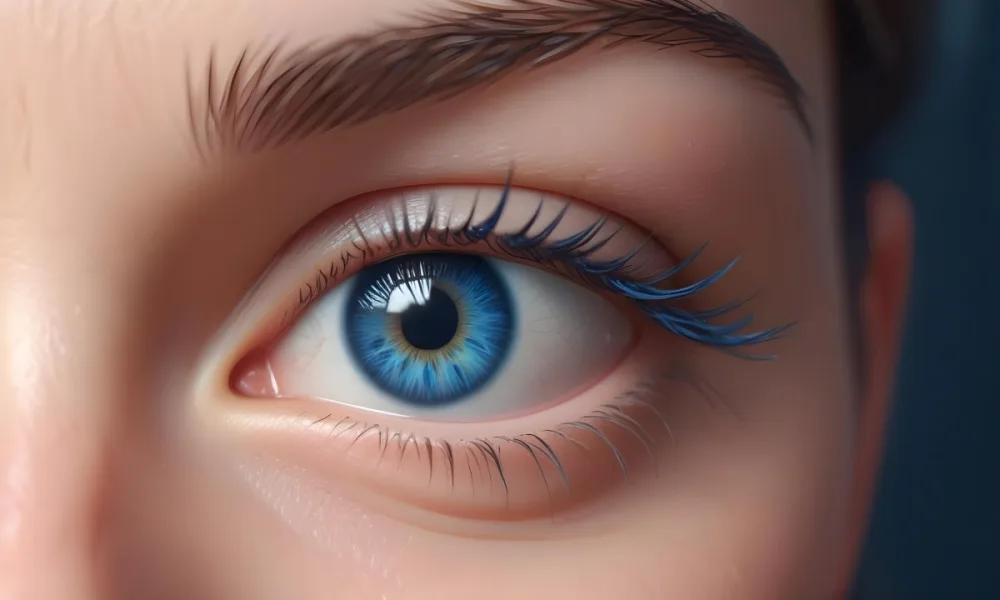 Close Up Of A White Woman S Eye 25 Years Old With Blue Iris And Light Skin In A Bright Environment 15 6d1c