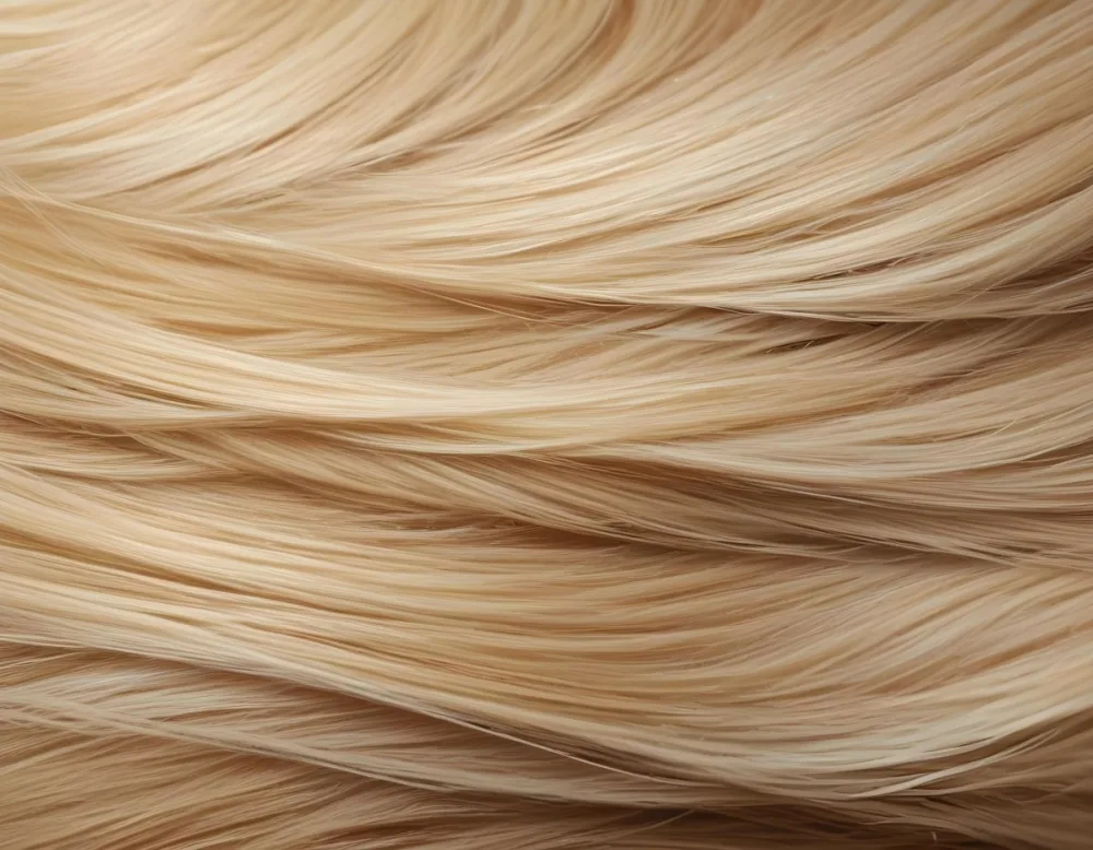 Close Up Of Blonde Hair With Natural Highlights Showcasing A Mix Of Light And Dark Shades Creating A Textured And Dimensional Effect On A Textured Background 1 F9ba