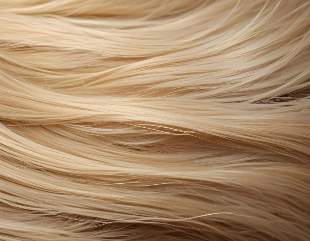 Close Up Of Blonde Hair With Natural Highlights Showcasing A Mix Of Light And Dark Shades Creating A Textured And Dimensional Effect On A Textured Background 11 6dac
