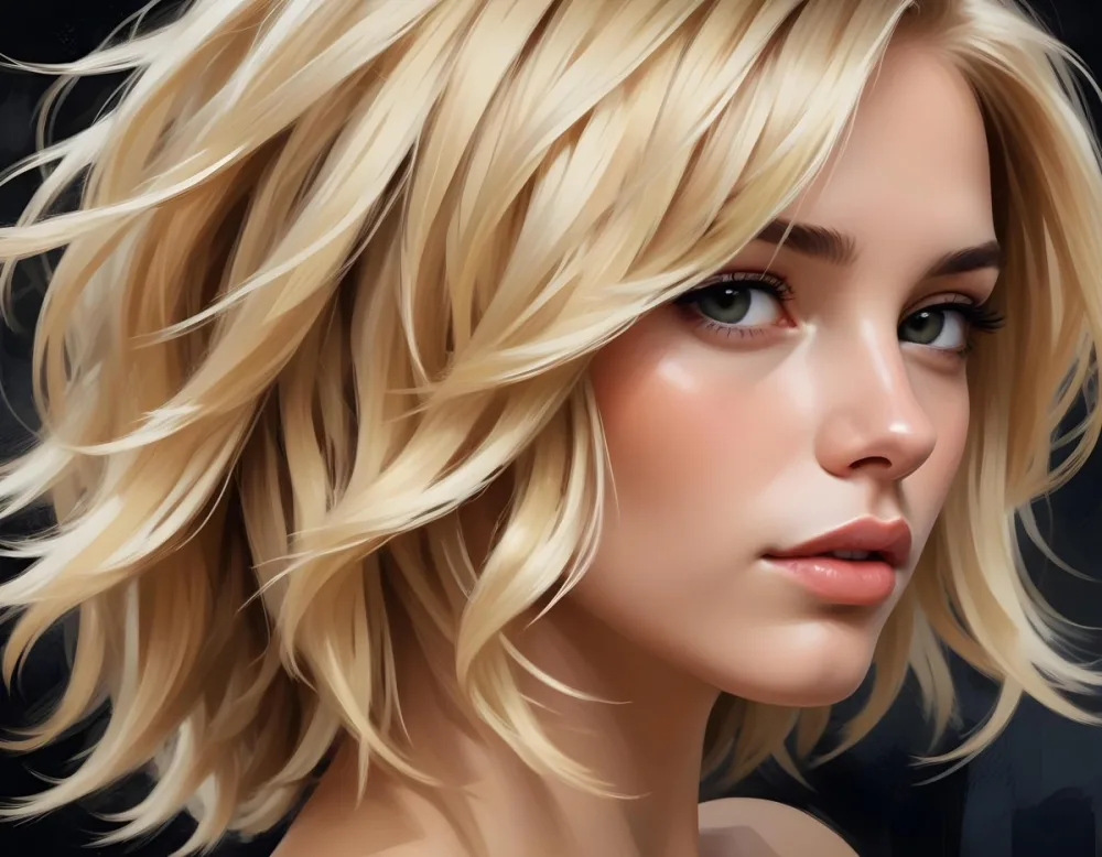 Close Up Of Blonde Hair With Natural Highlights Showcasing A Mix Of Light And Dark Shades Creating A Textured And Dimensional Effect On A Textured Background 21 48df