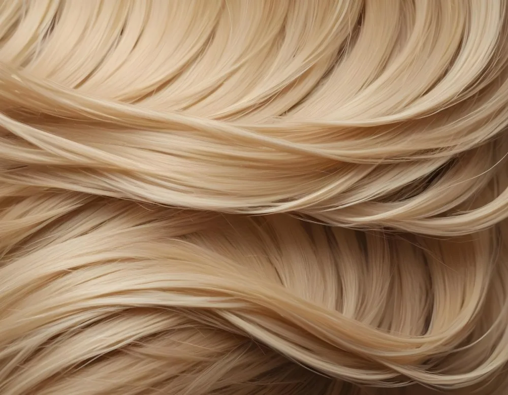 Close Up Of Blonde Hair With Natural Highlights Showcasing A Mix Of Light And Dark Shades Creating A Textured And Dimensional Effect On A Textured Background 46