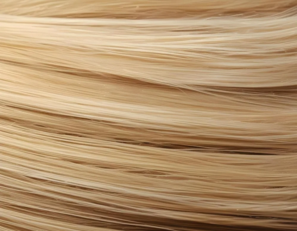Close Up Of Blonde Hair With Natural Highlights Showcasing A Mix Of Light And Dark Shades Creating A Textured And Dimensional Effect On A Textured Background 49 9315